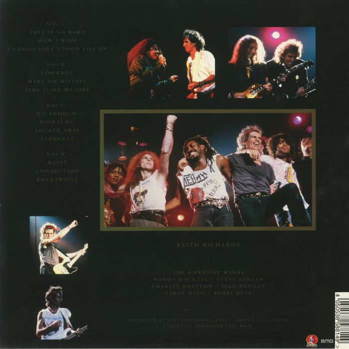 KEITH RICHARDS AND THE X-PENSIVE WINOS 2xLP Live At The Hollywood Palladium 1988