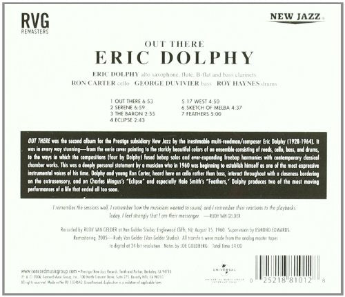 ERIC DOLPHY CD Out There (RVG Remasters)