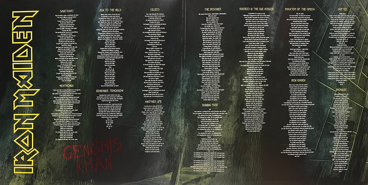 IRON MAIDEN 2xLP Genghis Khan Tour (Yellow Translucid Coloured Vinyls)