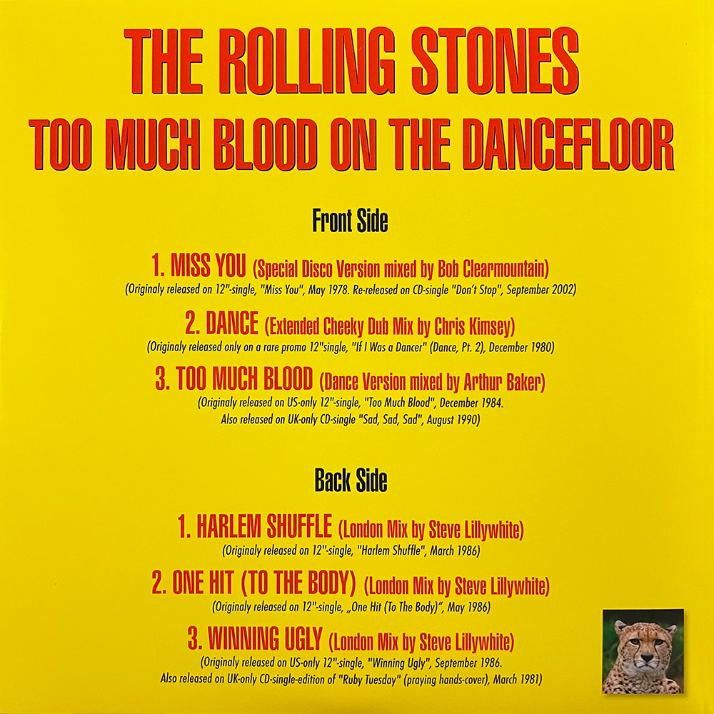 ROLLING STONES LP Too Much Blood On The Dancefloor (Blue Colour - Pop Up Cover)