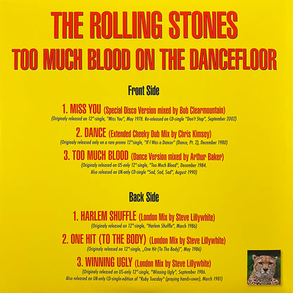ROLLING STONES LP Too Much Blood On The Dancefloor (Blue Colour - Pop Up Cover)
