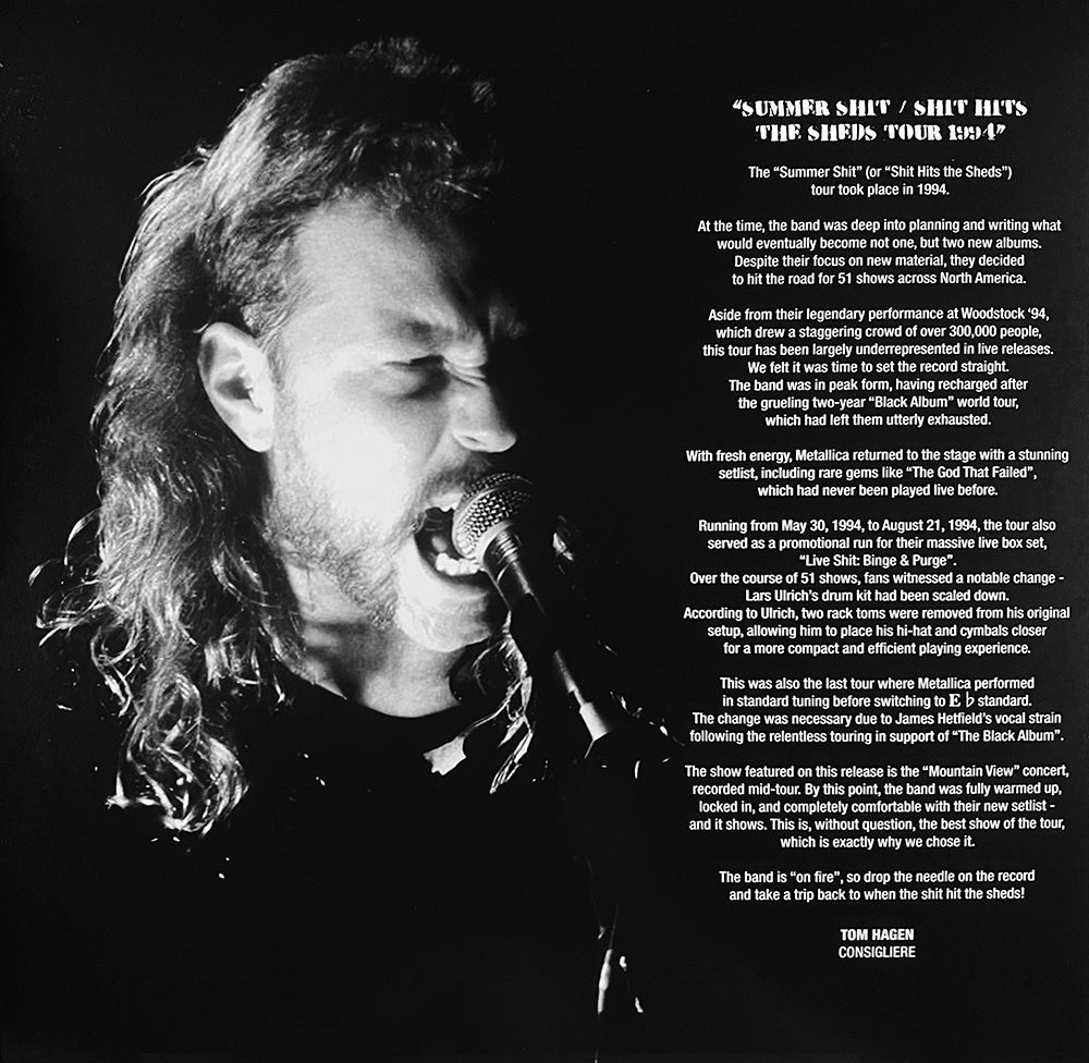 METALLICA 3xLP Shit Hits The Sheds (Crystal Coloured Vinyls) PROMO