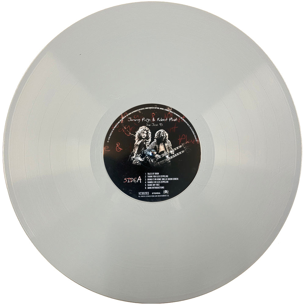JIMMY PAGE & ROBERT PLANT 2xLP San Jose 95 (Silver Coloured Vinyl)