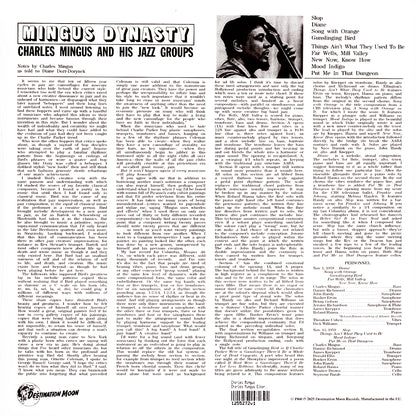 CHARLES MINGUS LP Dynasty (Clear Coloured Numbered Vinyl)