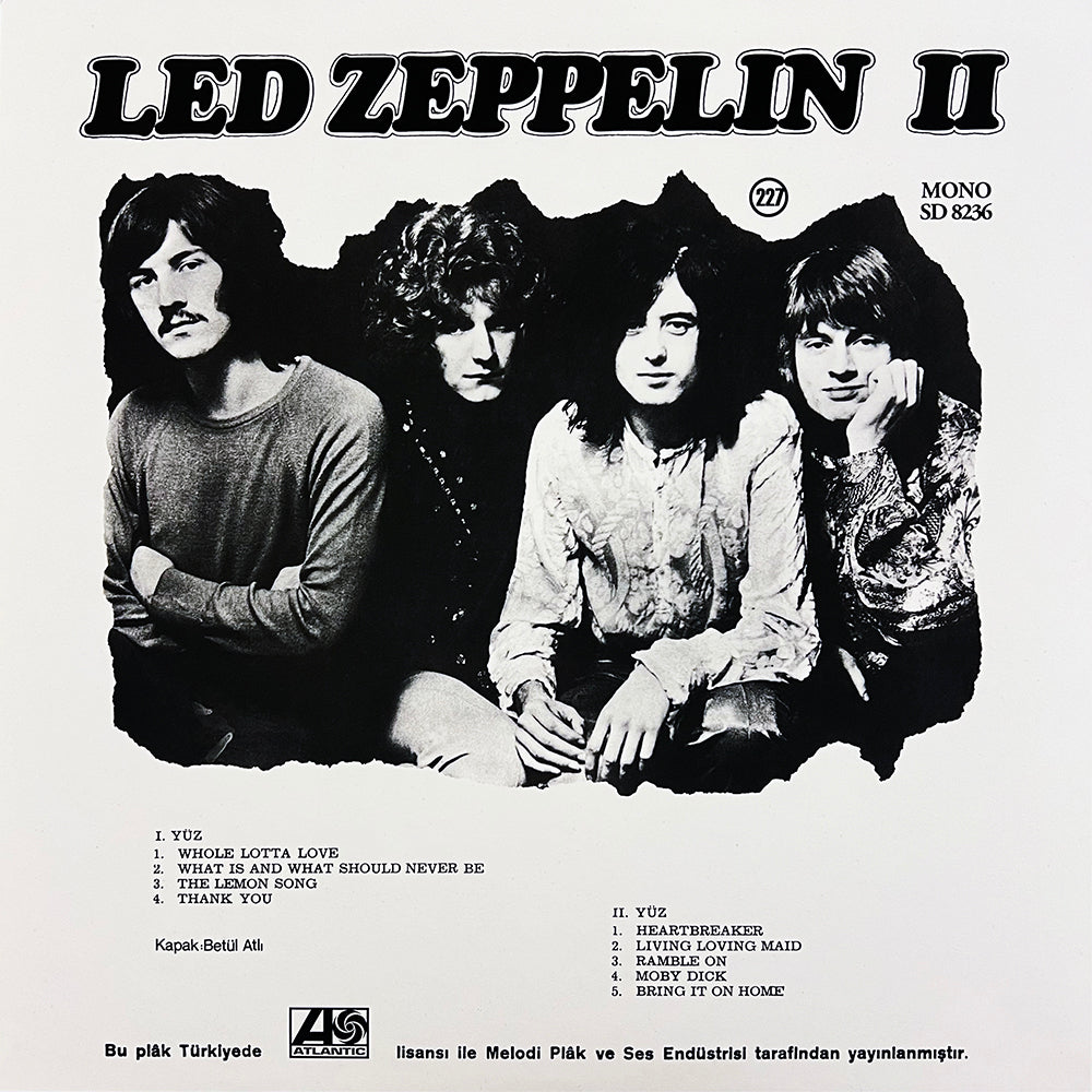 LED ZEPPELIN LP II (Translucid Red Coloured Vinyl) Turkish Promo