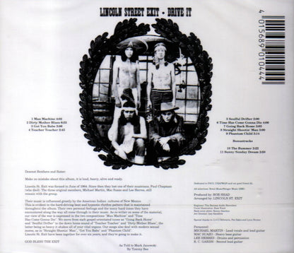 LINCOLN ST. EXIT CD Drive It! + Bonus Tracks