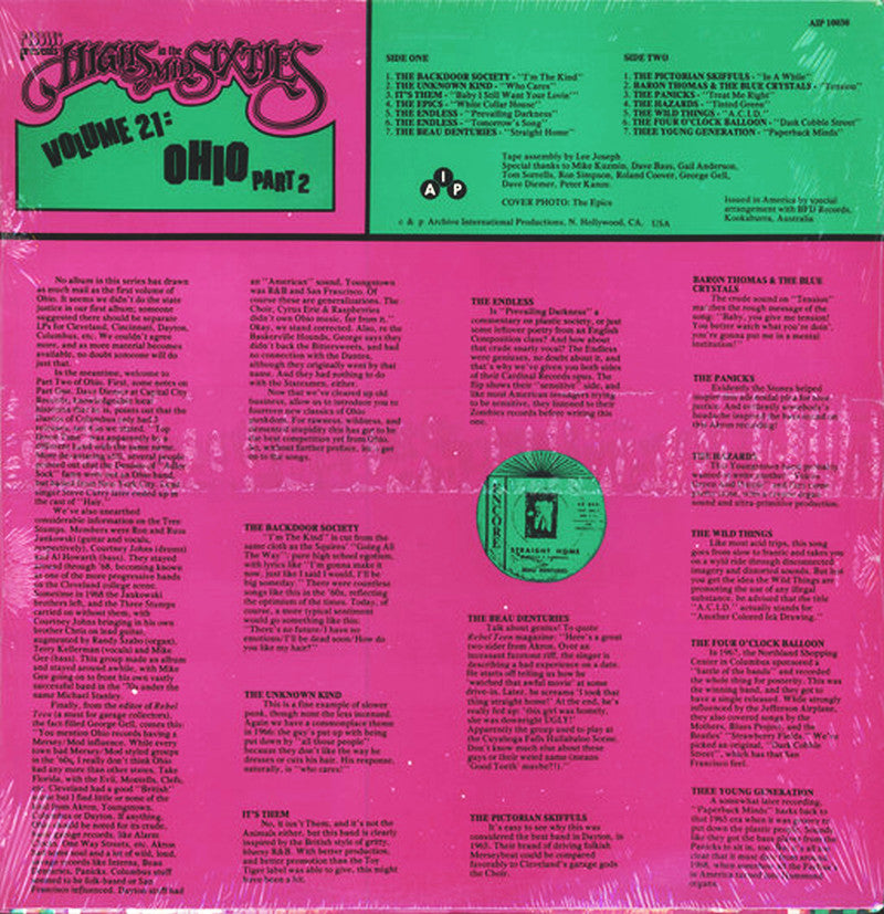 VARIOS LP Highs In The Mid Sixties Volume 21: Ohio Part 2