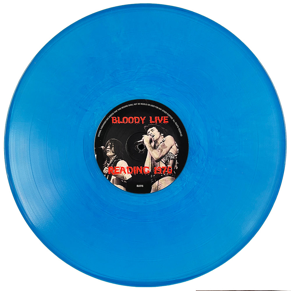 AC/DC LP Bloody Live - Reading '76 (Blue Translucid Coloured Vinyl)