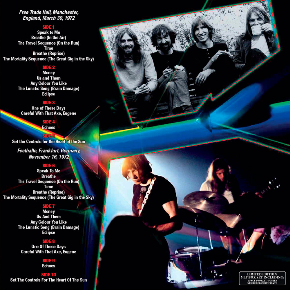 PINK FLOYD BOX SET 5xLP The 1972 Lunatic Chronicles (Green Mix Black 200 Copies)