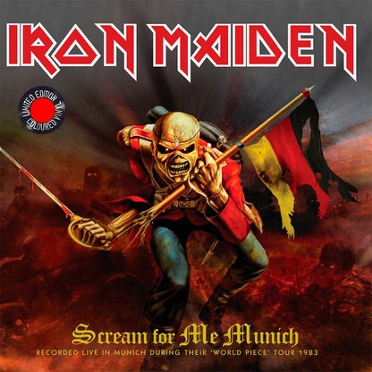 IRON MAIDEN 2xLP Scream For Me Munich (Red Coloured Vinyls) 250 Copies