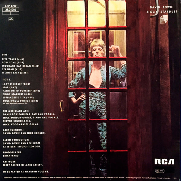 DAVID BOWIE LP Ziggy Stardust (German Reissue)