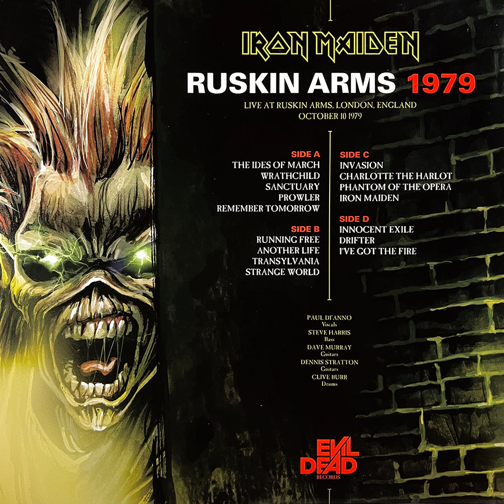 IRON MAIDEN 2xLP Ruskin Arms 1979 (Lime Coloured Vinyls)