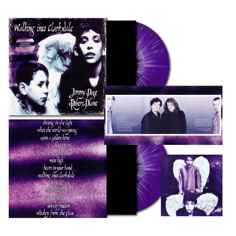 JIMMY PAGE & ROBERT PLANT 2xLP Walking Into Clarksdale (Purple Splatter Vinyls)