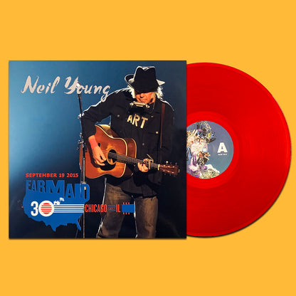 NEIL YOUNG LP Farm Aid 2015 (Red Coloured Vinyl) + DVD