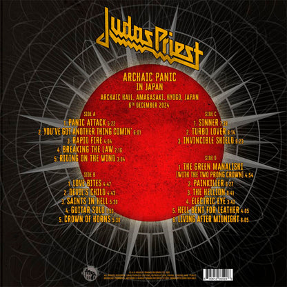 JUDAS PRIEST 2xLP Archaic Panic in Japan Red Coloured Vinyl 300 Numbered Copies
