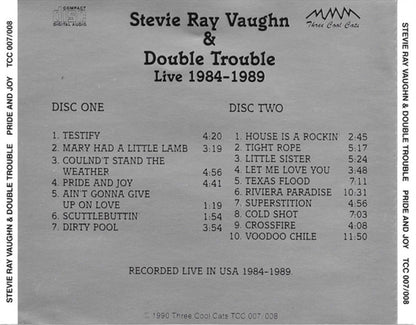 STEVIE RAY VAUGHAN 2xCD Pride And Joy - Live 1984-1989 (Deluxe Fat Box)