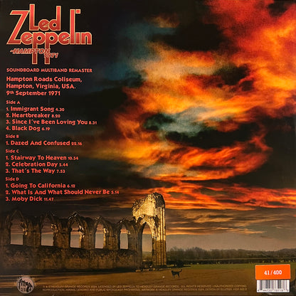 LED ZEPPELIN 2xLP Hampton 1971 (Orange Red Coloured Vinyl)