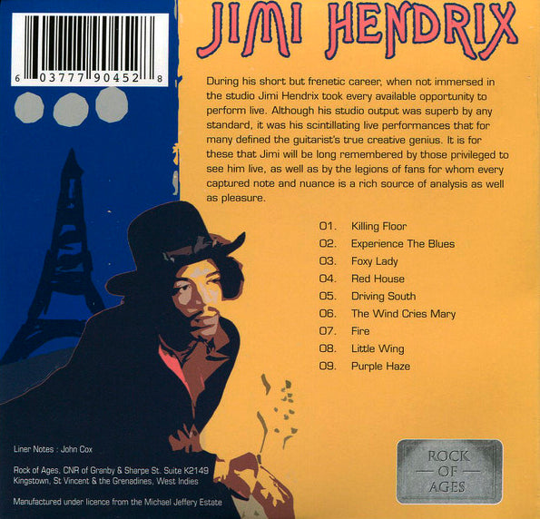 JIMI HENDRIX CD Live At L'Olympia Paris