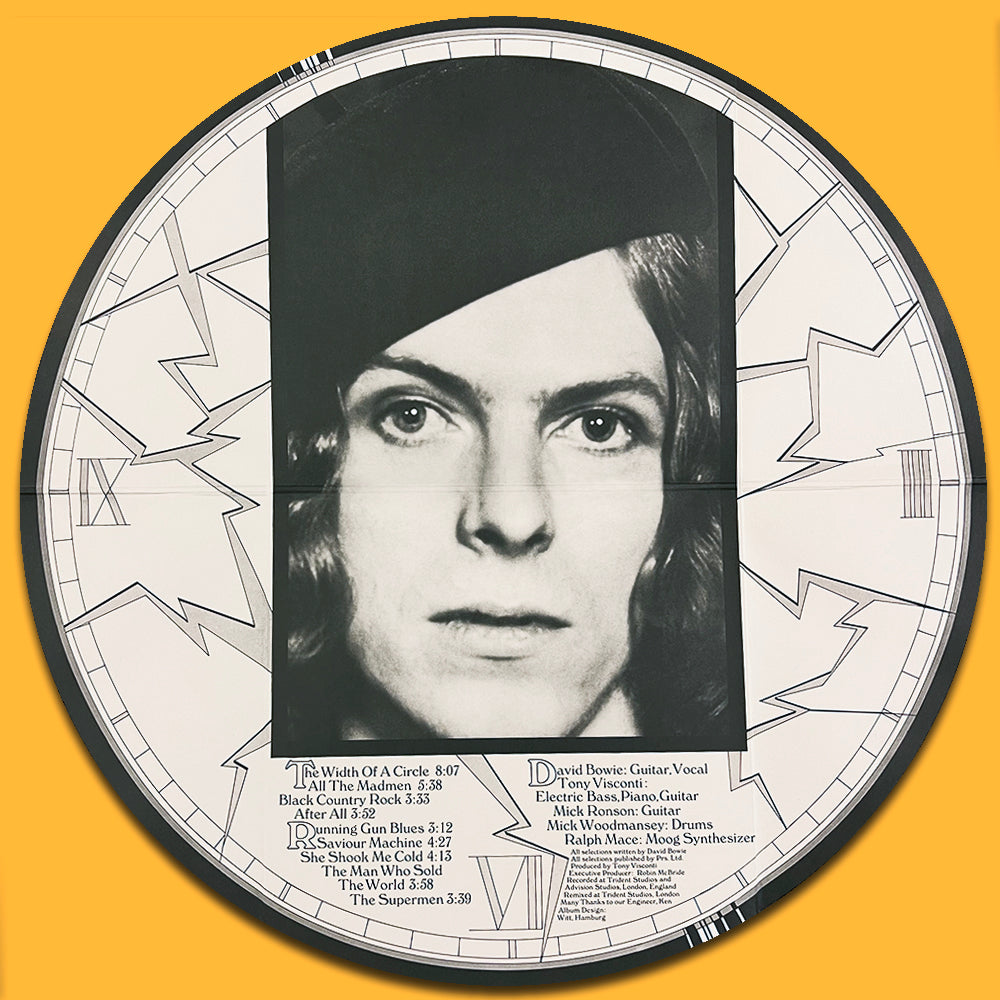 DAVID BOWIE LP The Man Who Sold The World (Round Cover Blue Ice Coloured Vinyl)