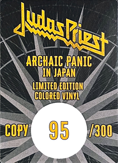 JUDAS PRIEST 2xLP Archaic Panic in Japan Red Coloured Vinyl 300 Numbered Copies