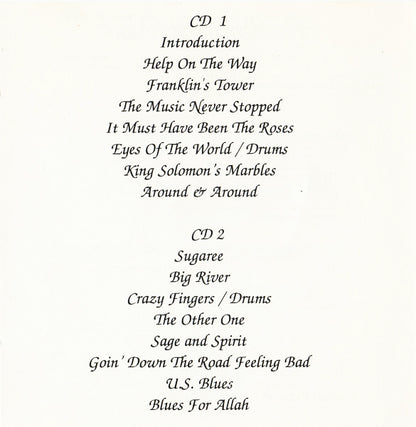 GRATEFUL DEAD 2xCD One From The Vault (Deluxe Fat Box)