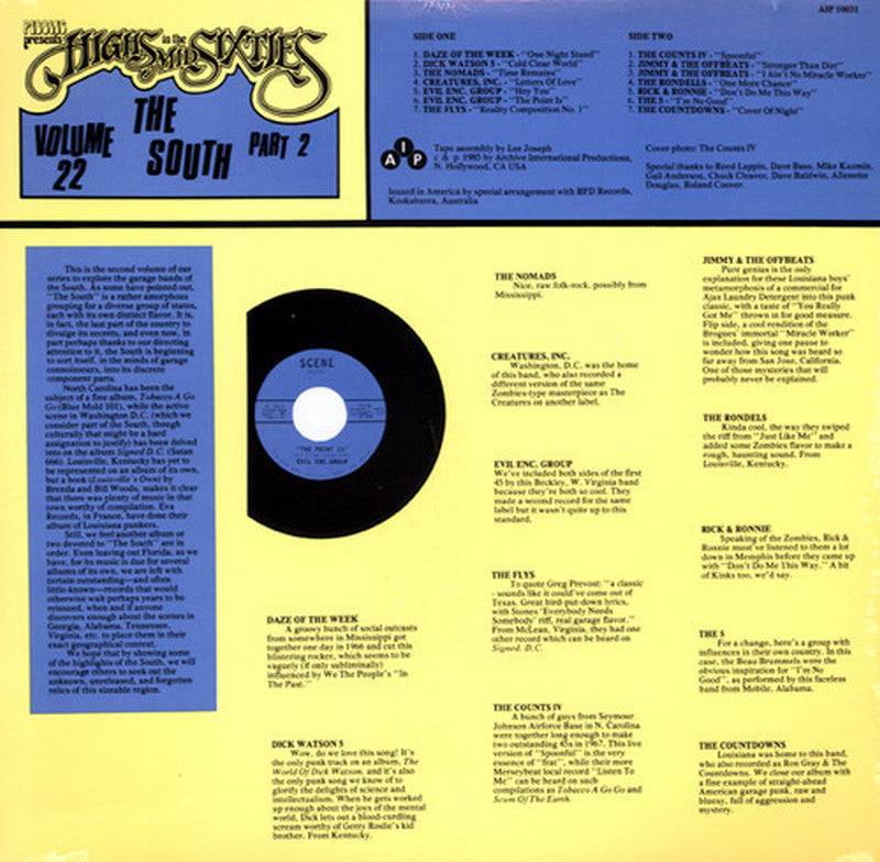 VARIOS LP Highs In The Mid Sixties Volume 22: The South Part 2