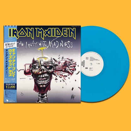 IRON MAIDEN LP Can I Play With Madness + Live Seattle 1988 (Blue Promo) OBI