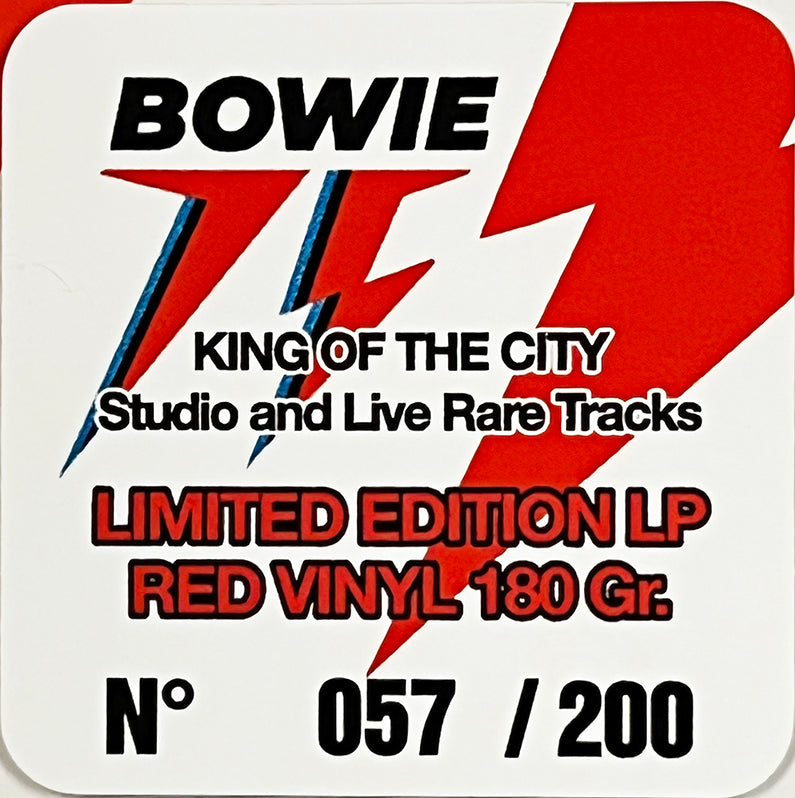 DAVID BOWIE LP King Of The City - Studio And Live Rare Tracks (Red Colour Vinyl)