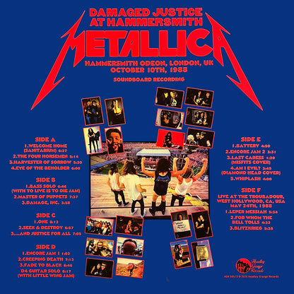 METALLICA 3xLP BOX SET Damaged Justice At Hammersmith (Red Colour 175 Copies)