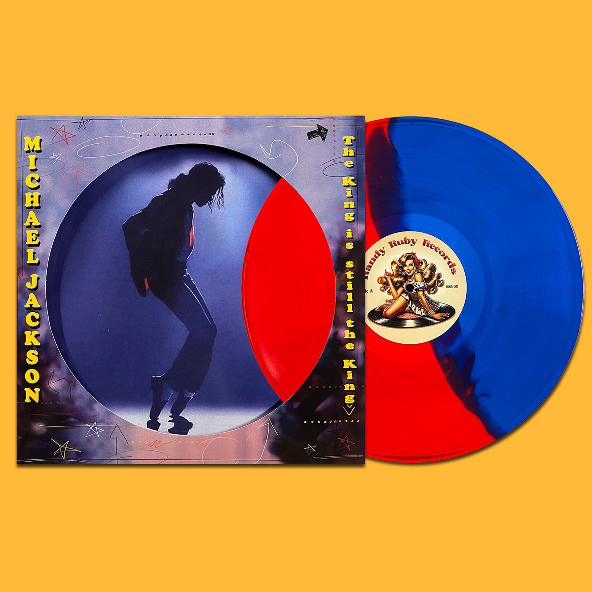 MICHAEL JACKSON LP The King is Still the King (Red/Blue Split Coloured Vinyl)
