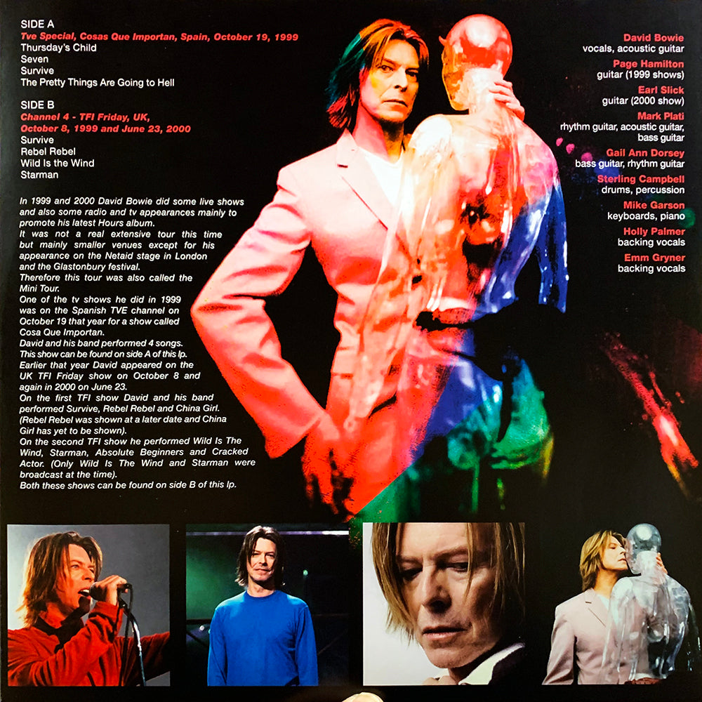DAVID BOWIE LP Reaching The Very Edge (Blue Coloured Vinyl) Live in Spain