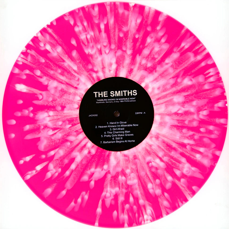 THE SMITHS LP Hamburg Knows I'm Miserable Now (Pink Splatter Coloured)