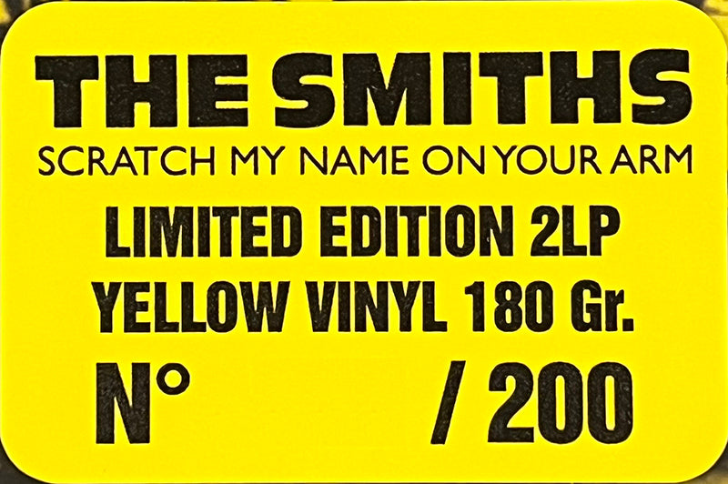 THE SMITHS 2xLP Scratch My Name On Your Arm (Yellow Colour Vinyl) PROMO EDITION