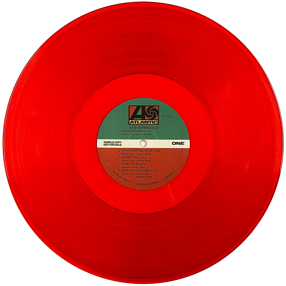 LED ZEPPELIN LP II (Translucid Red Coloured Vinyl) Turkish Promo