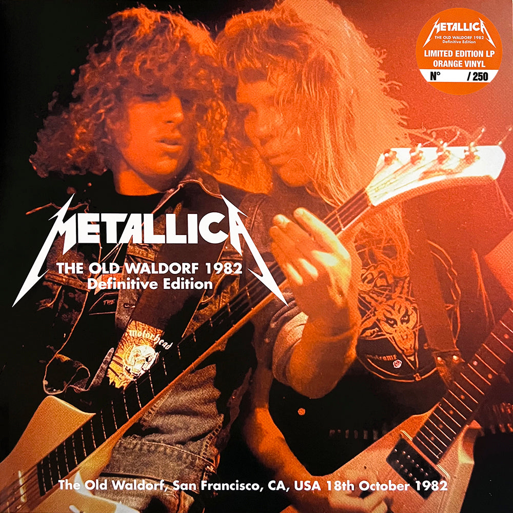 METALLICA LP The Old Waldorf 1982 Definitive Edition (Orange Colour) PROMO