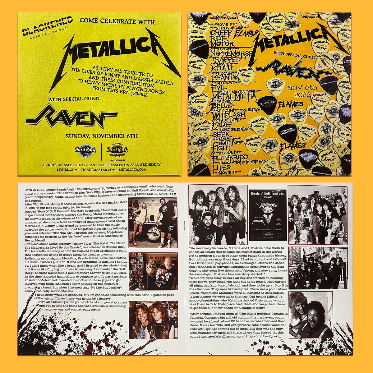 METALLICA 3xLP+2CD BOX SET Celebration Night (Crystal Clear Coloured) 320 Copies