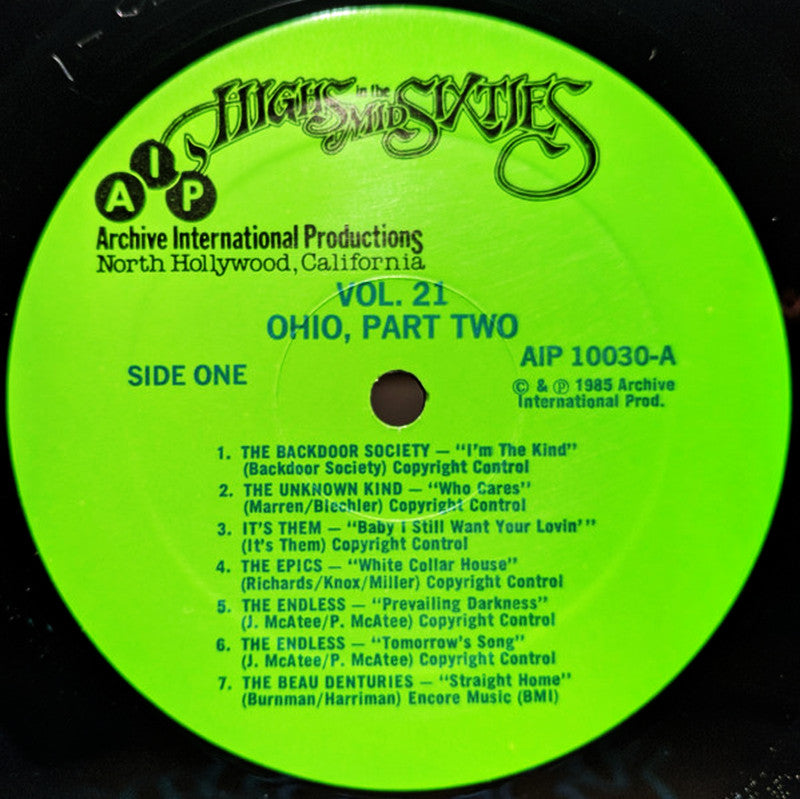 VARIOS LP Highs In The Mid Sixties Volume 21: Ohio Part 2