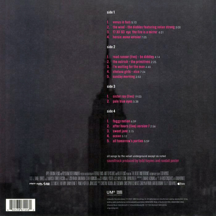 VELVET UNDERGROUND 2xLP Music From The Motion Picture Soundtrack By Todd Haynes