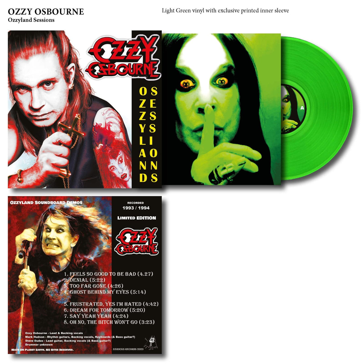 OZZY OSBOURNE LP Ozzyland Sessions (Light Green Coloured Vinyl)