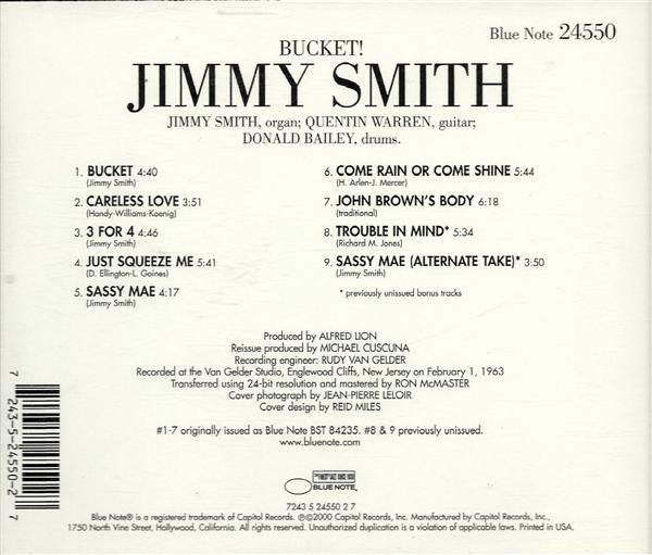JIMMY SMITH CD Bucket!