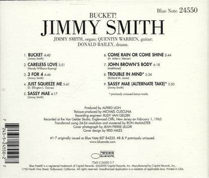 JIMMY SMITH CD Bucket!