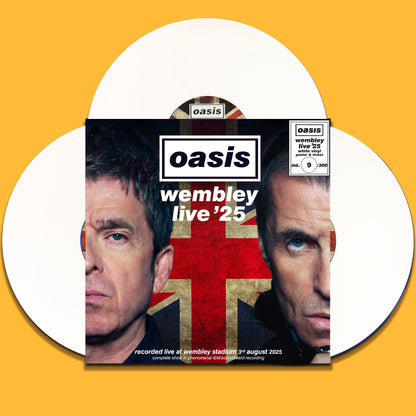 OASIS 3xLP BOX SET Wembley Live 25 (White Coloured Vinyls) 300 Numbered Copies