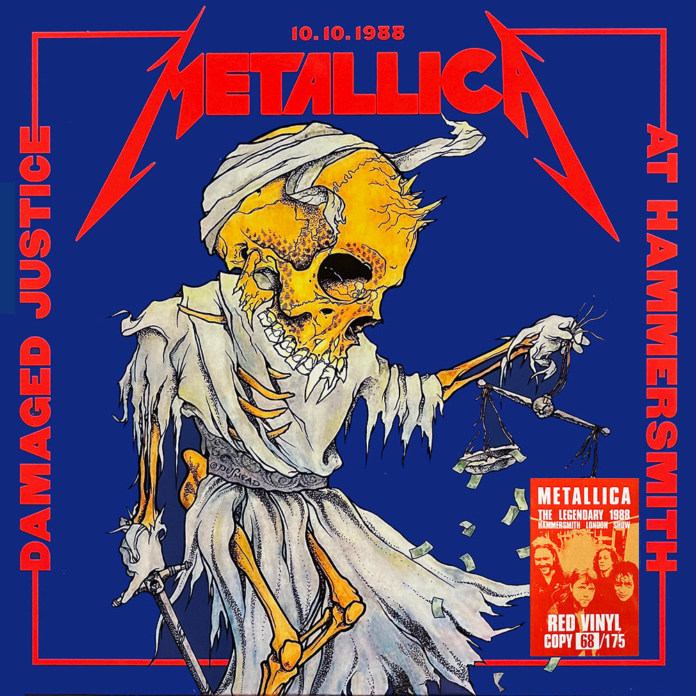 METALLICA 3xLP BOX SET Damaged Justice At Hammersmith (Red Colour 175 Copies)