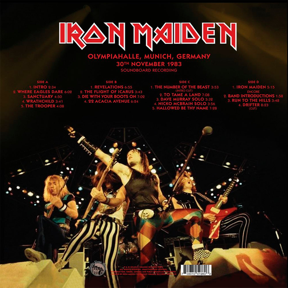 IRON MAIDEN 2xLP Scream For Me Munich (Purple Colour Vinyls) 250 Copies