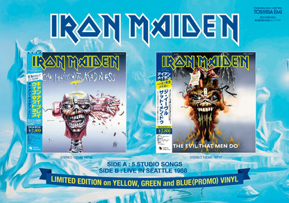 IRON MAIDEN LP The Evil That Men Do+ Live Seattle 1988 (Yellow Colour) with OBI