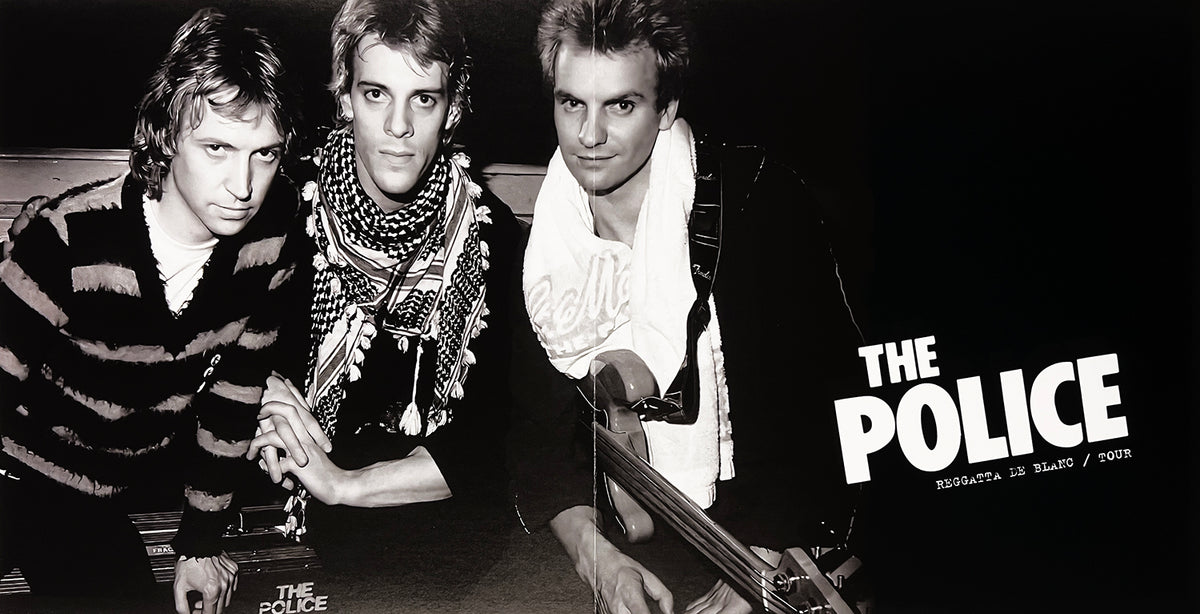 THE POLICE LP Reggatta De Blanc Tour (Dark Green Coloured Vinyl) with Poster