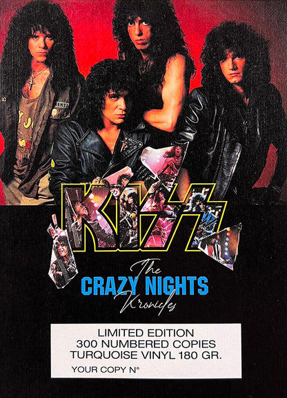KISS BOX SET 4xLP The Crazy Nights Kronicles (Turquoise Coloured) Promo