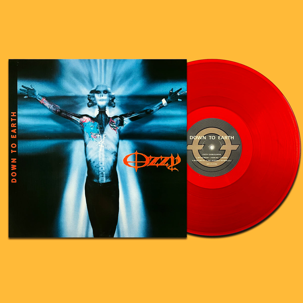 OZZY OSBOURNE LP Down To Earth (Red Translucid Coloured Vinyl)