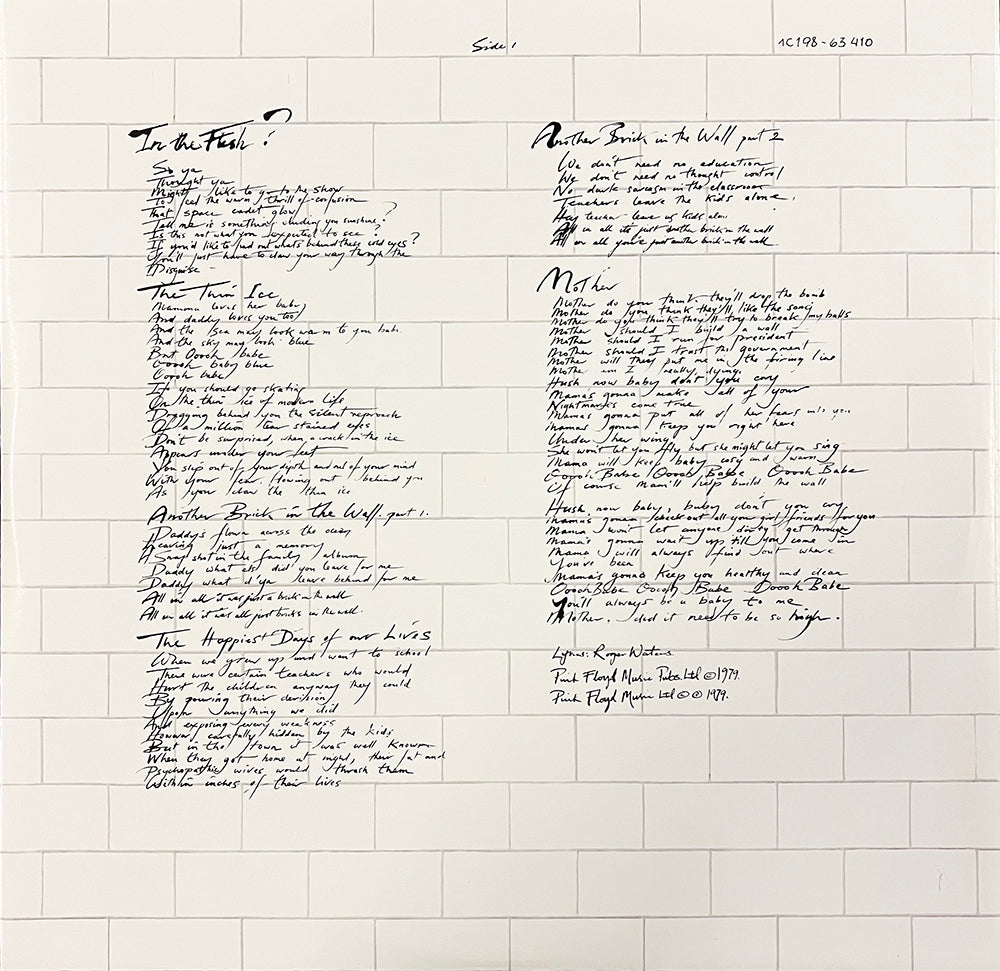 PINK FLOYD 2xLP The Wall (180 Gram Heavyweight Vinyls) Gatefold Cover