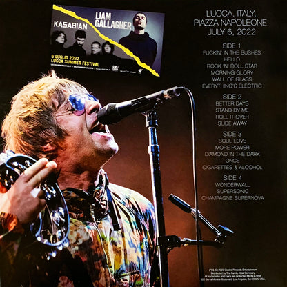 LIAM GALLAGHER 2xLP Lucca Summer Festival 2022 (Blue Coloured Numbered)